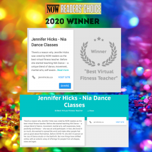 Jennifer Hicks is NOW Magazine's Best Virtual Fitness Instructor for 2020